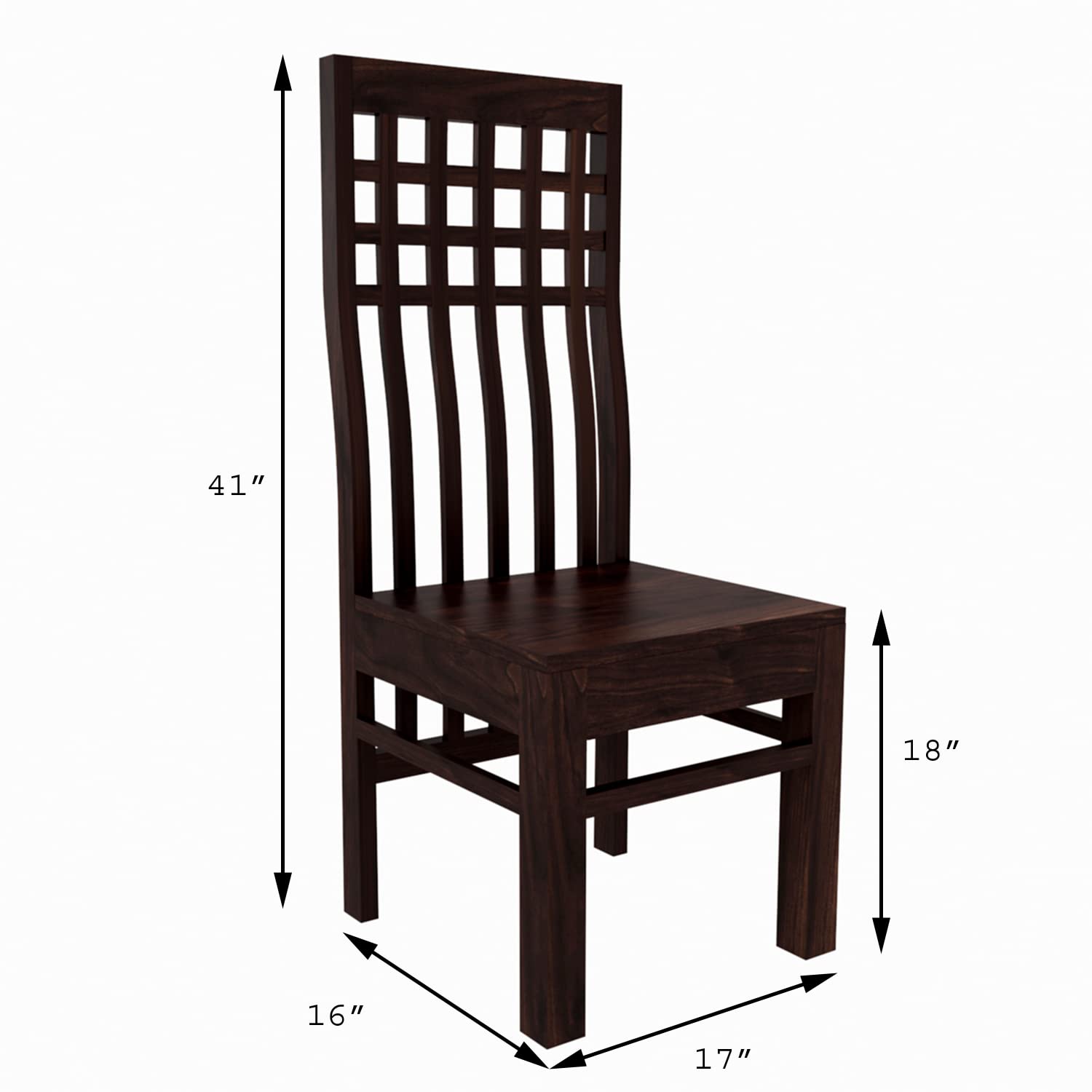 Premium Sheesham Wood Dining Table (34x34) with 4 Chairs | 4 Seater Dining Set | Wooden Dining Table with Chair | Dining Room Furniture