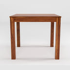Sheesham Wood Dining Table (34x34 Inch) | Multi-Purpose uses Home and Office Desk | Dining Room Furniture | Wooden 4 Seater Dining Table