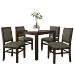 Sheesham Wood Dining Table(34x34) | 4 Seater Dining Set | Wooden Dining Table with 4 Chairs - Dining Room Furniture