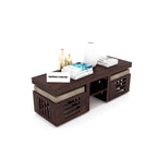Premium Sheesham Wood Coffee Table for Living Room | Solid Wood Coffee Table, Center Table, Tea Table | Wooden Coffee Table with 2 Stool | Best Furniture for Home