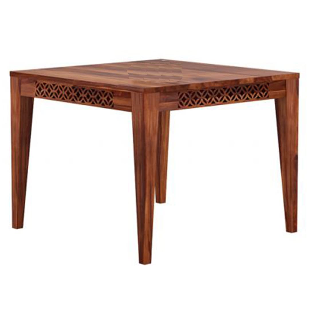 Sheesham Wood Dining Table (34x34 Inch) | Multi-Purpose uses Home and Office Desk | Dining Room Furniture | Wooden 4 Seater Dining Table