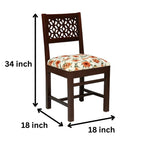Modern Home Furniture | Solid Wood Dining Chair Set of 2 | Multipurpose Chair for Home & Office | Honey Finish |Pre Assembled (Ready to Use)