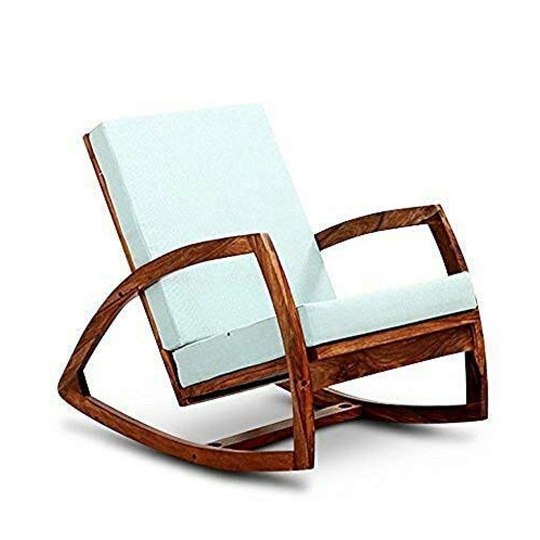 Sheesham Wood Rocking Chair for Adults, Wooden Rocking Chair, Walnut Finish