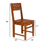 Sheesham Wood CNC Cuting Dining Table with Chairs & | Dining Room Furniture 4 Seater Dining Set