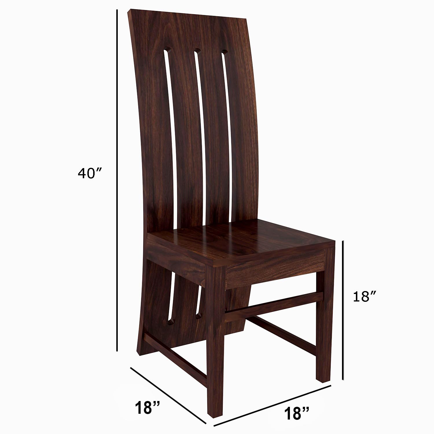 Premium Sheesham Wood Dining Table (45x30) with 4 Chairs | 4 Seater Dining Set | Wooden Dining Table with Chair | Dining Room Furniture
