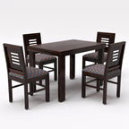 Sheesham Wood Dining Table (45x30 Inch) with 4 Chairs | Wooden Dining Table with Chair - Dining Room Furniture