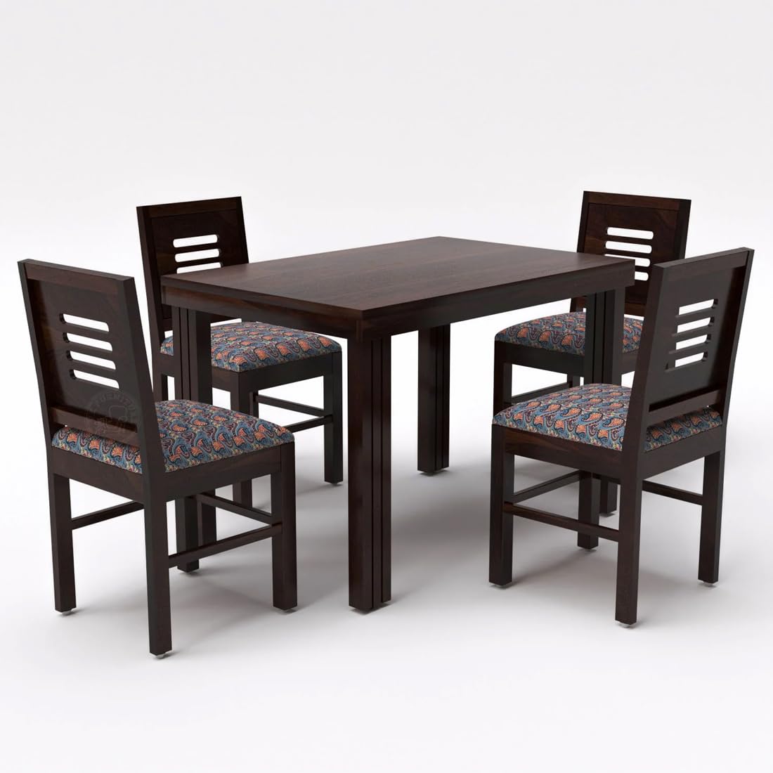 Sheesham Wood Dining Table (45x30 Inch) with 4 Chairs | Wooden Dining Table with Chair - Dining Room Furniture