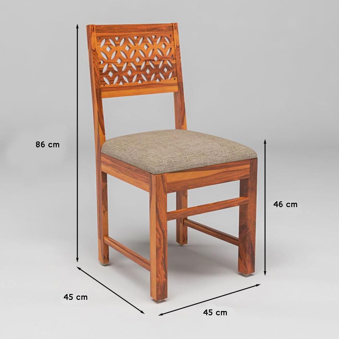 Premium Sheesham Wood Dining Table (34x34) with 4 Chairs |4 Seater Dining Set | Wooden Dining Table with Chair | Dining Room Furniture