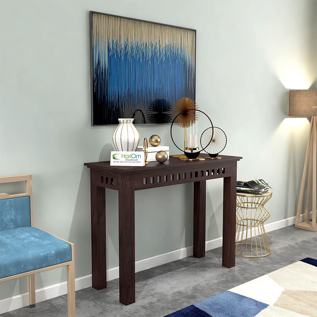 KendalWood Furniture Sheesham Wooden Console Table for Living Room | Wooden Side Table