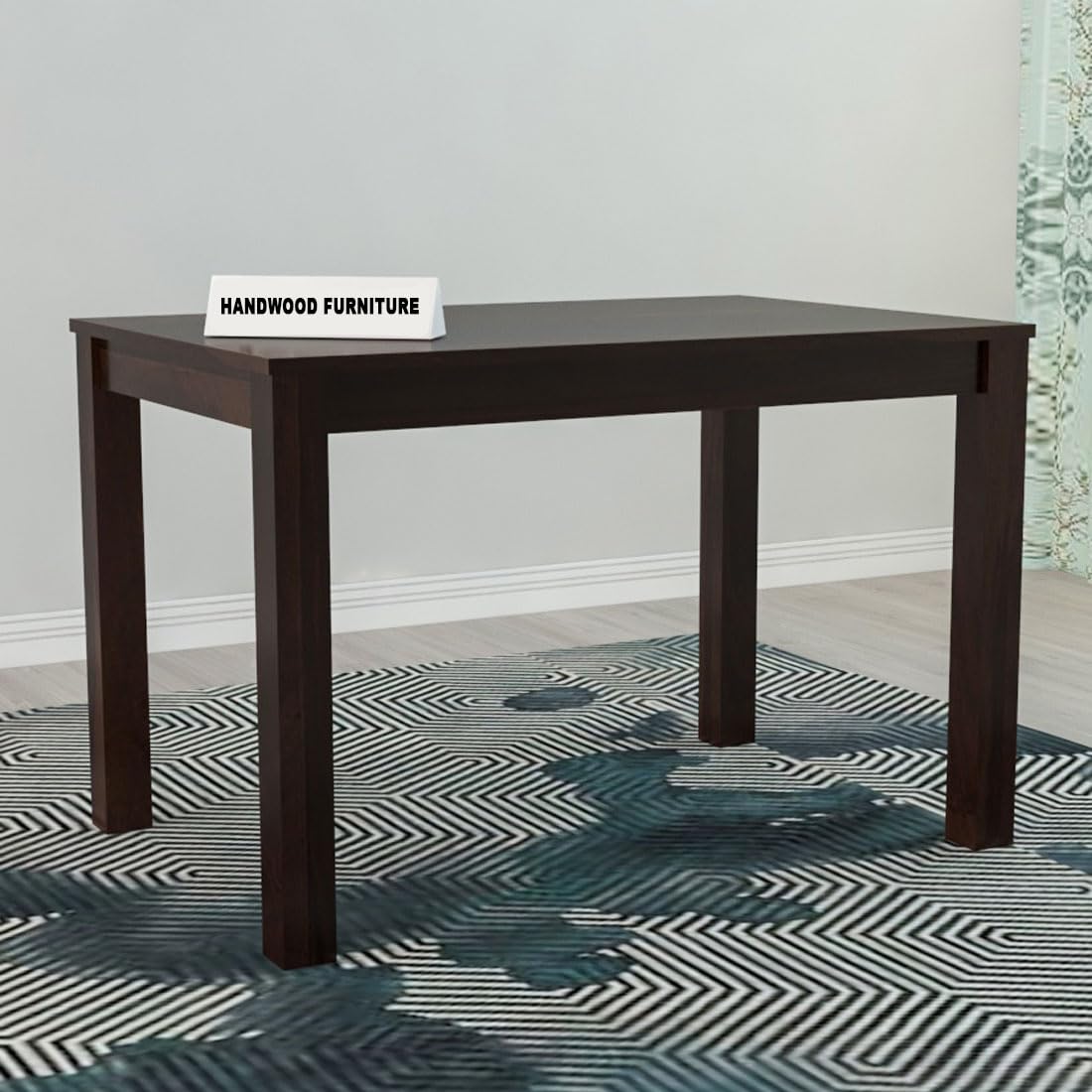 Sheesham Wood Dining Table (45x30 Inch) | Multi-Purpose uses Home and Office Desk | Dining Room Furniture | Wooden 4 Seater Dining Table