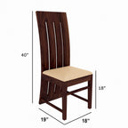 Premium Sheesham Wood Dining Table (34x34) with 2 Chairs |2 Seater Dining Set | Wooden Dining Table with Chair | Dining Room Furniture