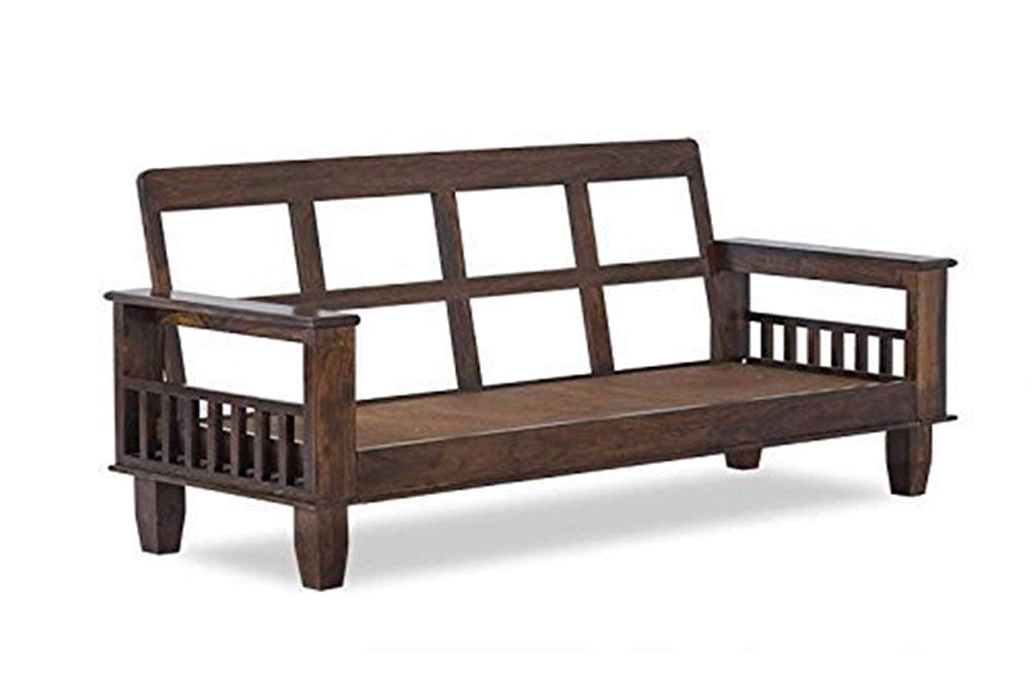 KendalWood Furniture Solid Sheesham Wood 3 Seater Sofa Set