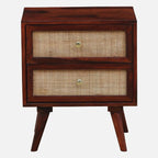 Sheesham Wooden Side Table for Living Room, Bedroom | Wooden Side Table | Bedside Table for Bedroom with Drawers