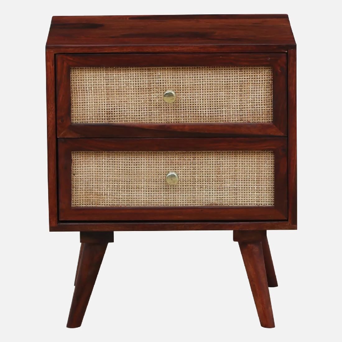 Sheesham Wooden Side Table for Living Room, Bedroom | Wooden Side Table | Bedside Table for Bedroom with Drawers