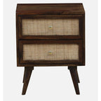 Sheesham Wooden Side Table for Living Room, Bedroom | Wooden Side Table | Bedside Table for Bedroom with Drawers