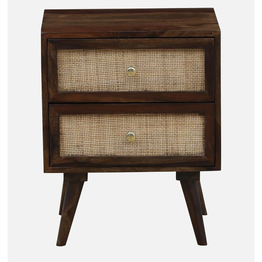 Sheesham Wooden Side Table for Living Room, Bedroom | Wooden Side Table | Bedside Table for Bedroom with Drawers