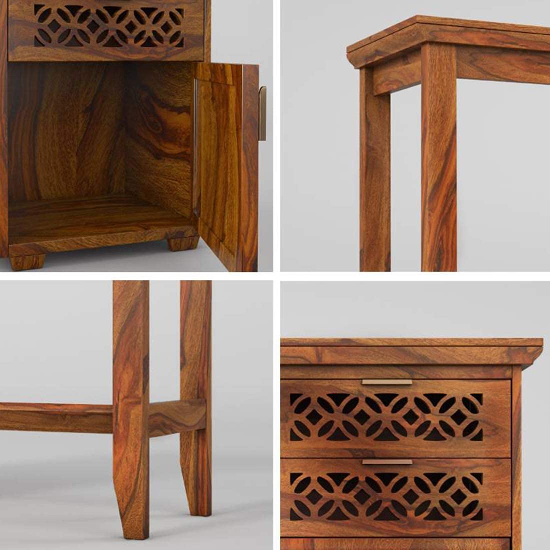 KENDALWOOD™ Furniture Solid Wood Office Desk | Reading Writing Table | Laptop Table |Wooden Table & Chair Set for Home and Office Study Table with Chair - Teak Finish