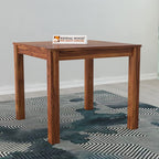 Sheesham Wood Dining Table (34x34 inch) | Multi-Purpose uses Home and Office Desk | Dining Room Furniture | Wooden 4 Seater Dining Table