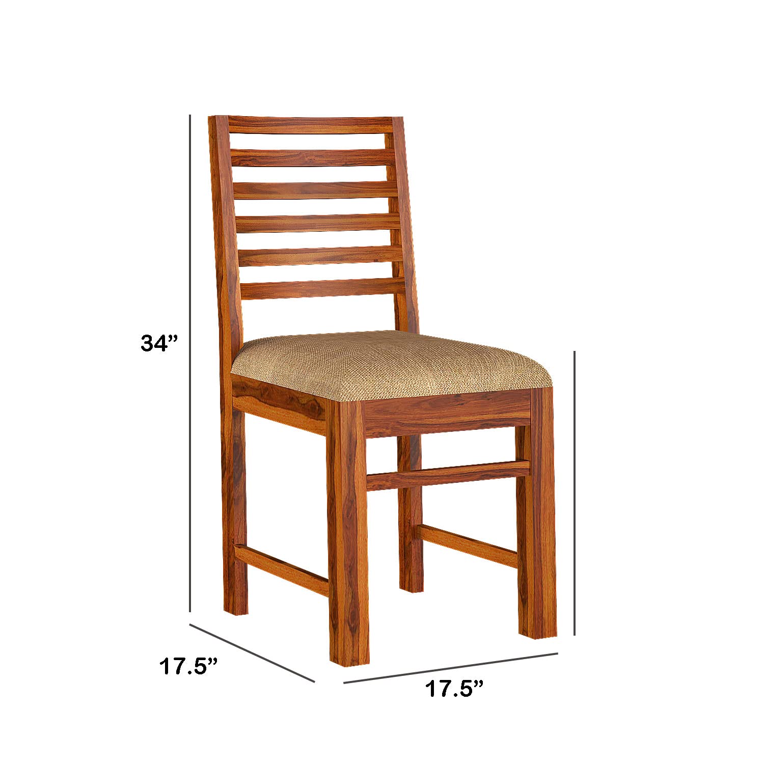 Sheesham Wood Dining Table (45x30 Inch) with 2 Chairs | Wooden Dining Table with Chair - Dining Room Furniture