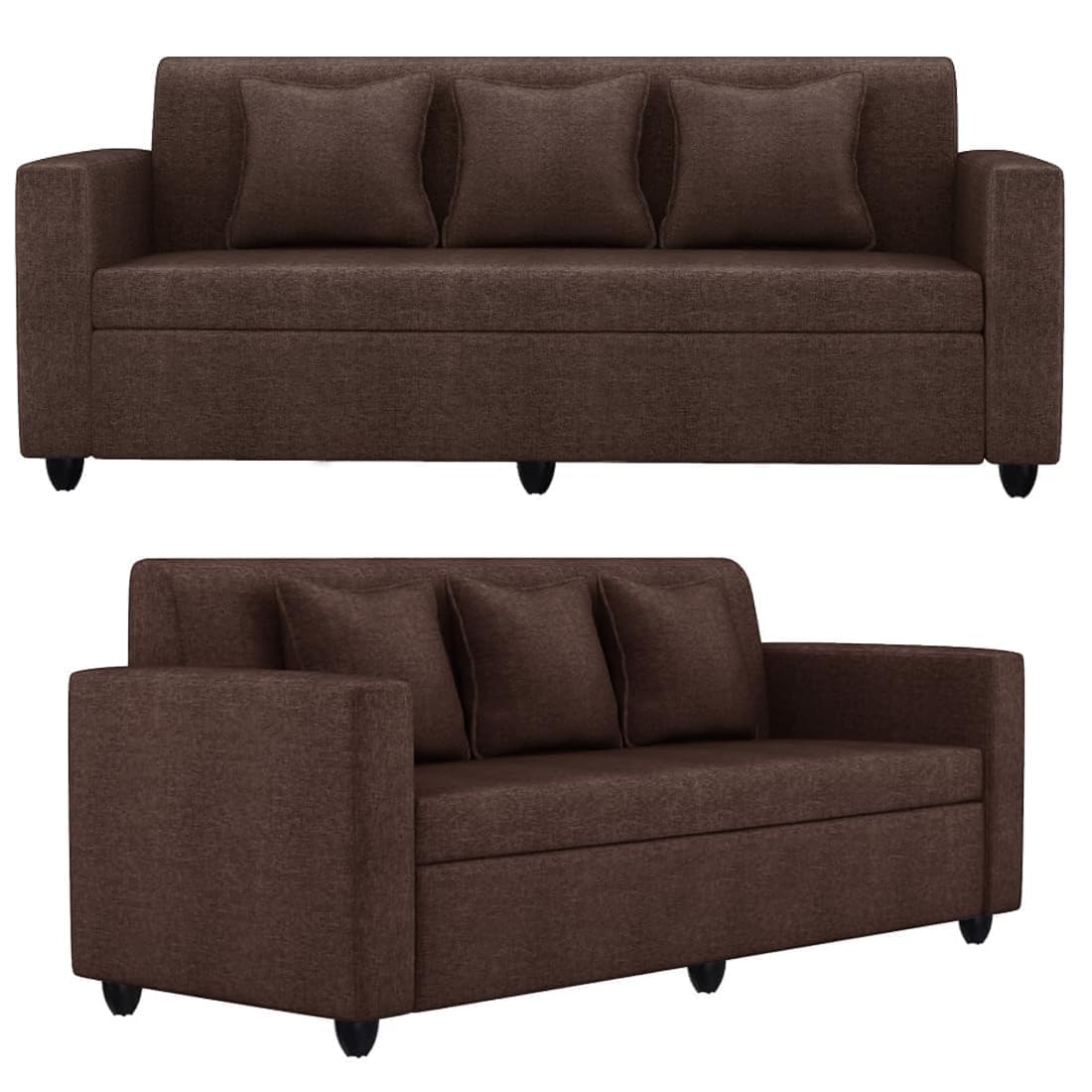 5 Seater Fabric Sofa Set for Living Room Furniture | 3+1+1 Sofa Set for Home & Office