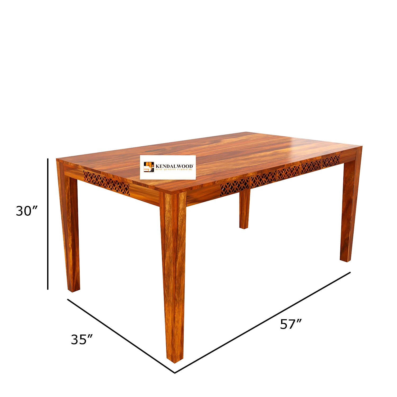 Solid Sheesham Wood Dining Table 6 Seater | Wooden 6 Seater Dinning Table Set