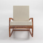 Sheesham Wood Rocking Chair for Adults, Wooden Rocking Chair | Rocking Chair for Adults for Home | Rocking Chair Cushion