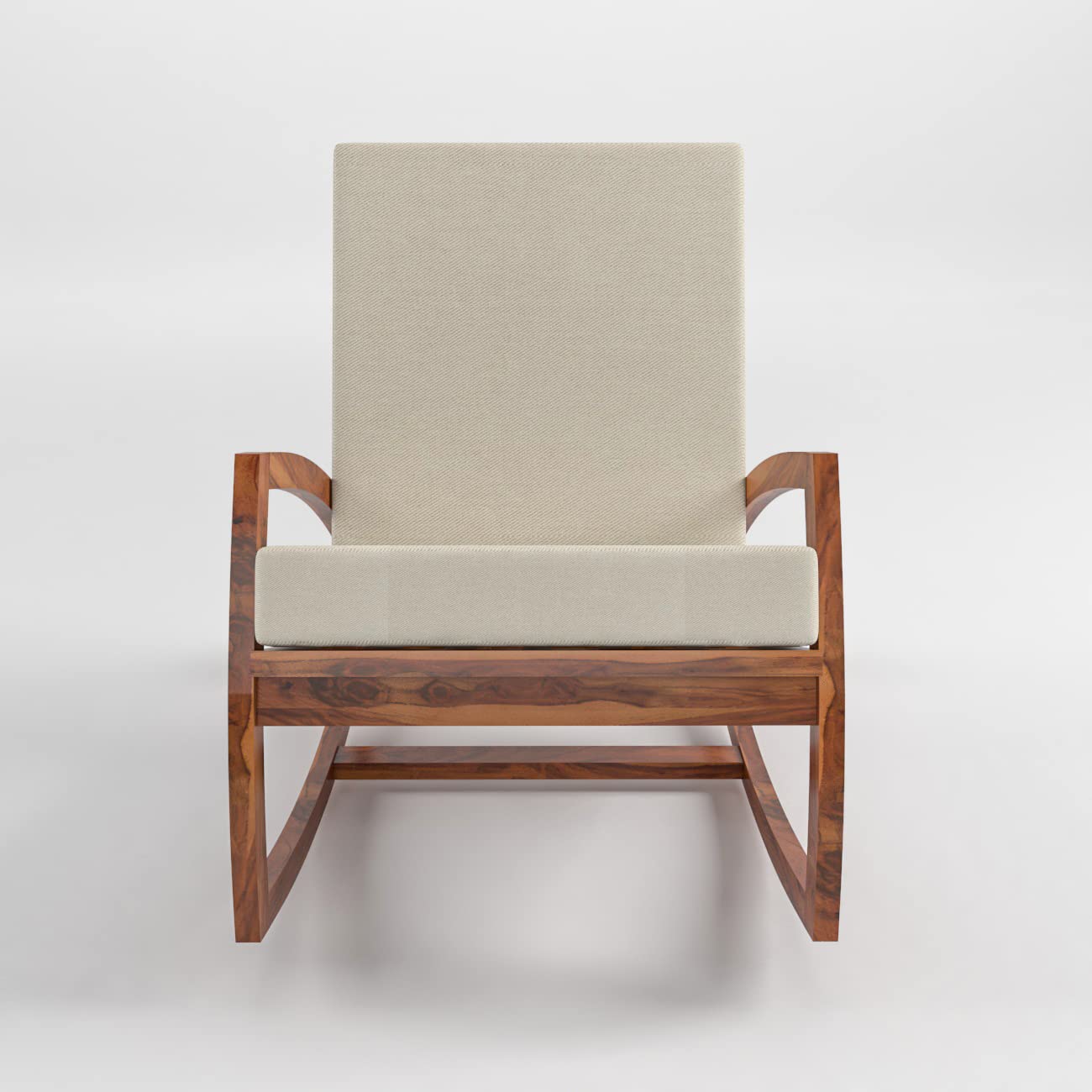 Sheesham Wood Rocking Chair for Adults, Wooden Rocking Chair | Rocking Chair for Adults for Home | Rocking Chair Cushion