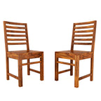 Modern Home Furniture | Solid Wood Dining Chair Set of 2 | Study & Multipurpose Chair for Home & Office