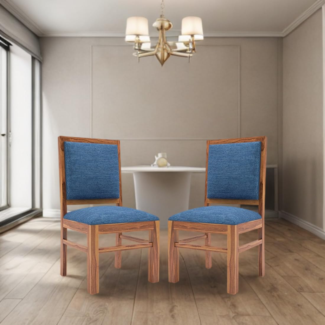 Solid Sheesham Wood Dining & Study Chair | Multipurpose Chair Set of 2