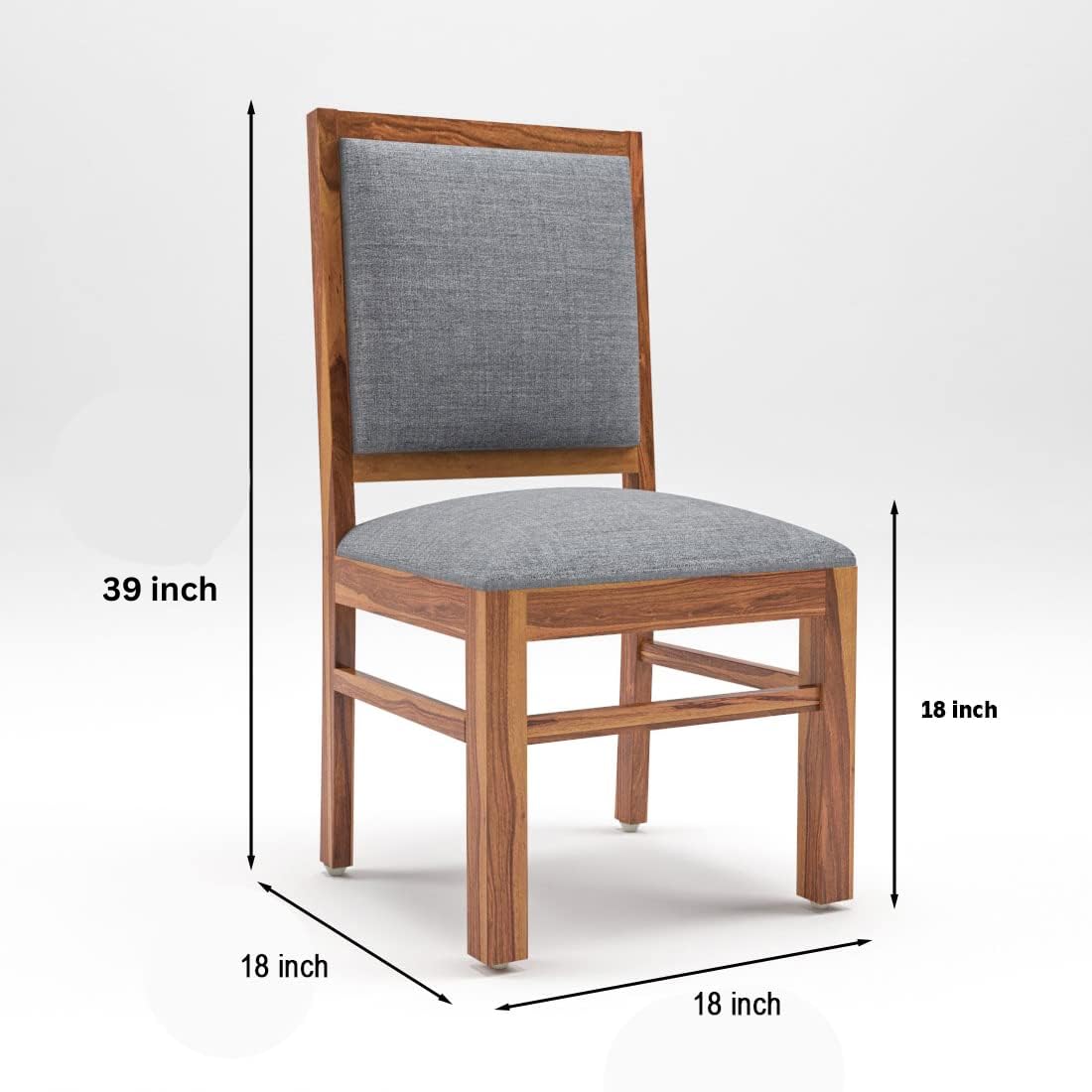 Premium Dining Room Furniture Wooden Dining Table with 4 Chairs Solid Wood 4 Seater Dining Set