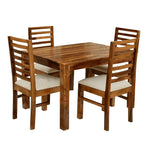 Premium Sheesham Wood Dining Table(45x30) with 4 Chairs | 4 Seater Dining Set | Wooden Dining Table with Chair | Dining Room Furniture