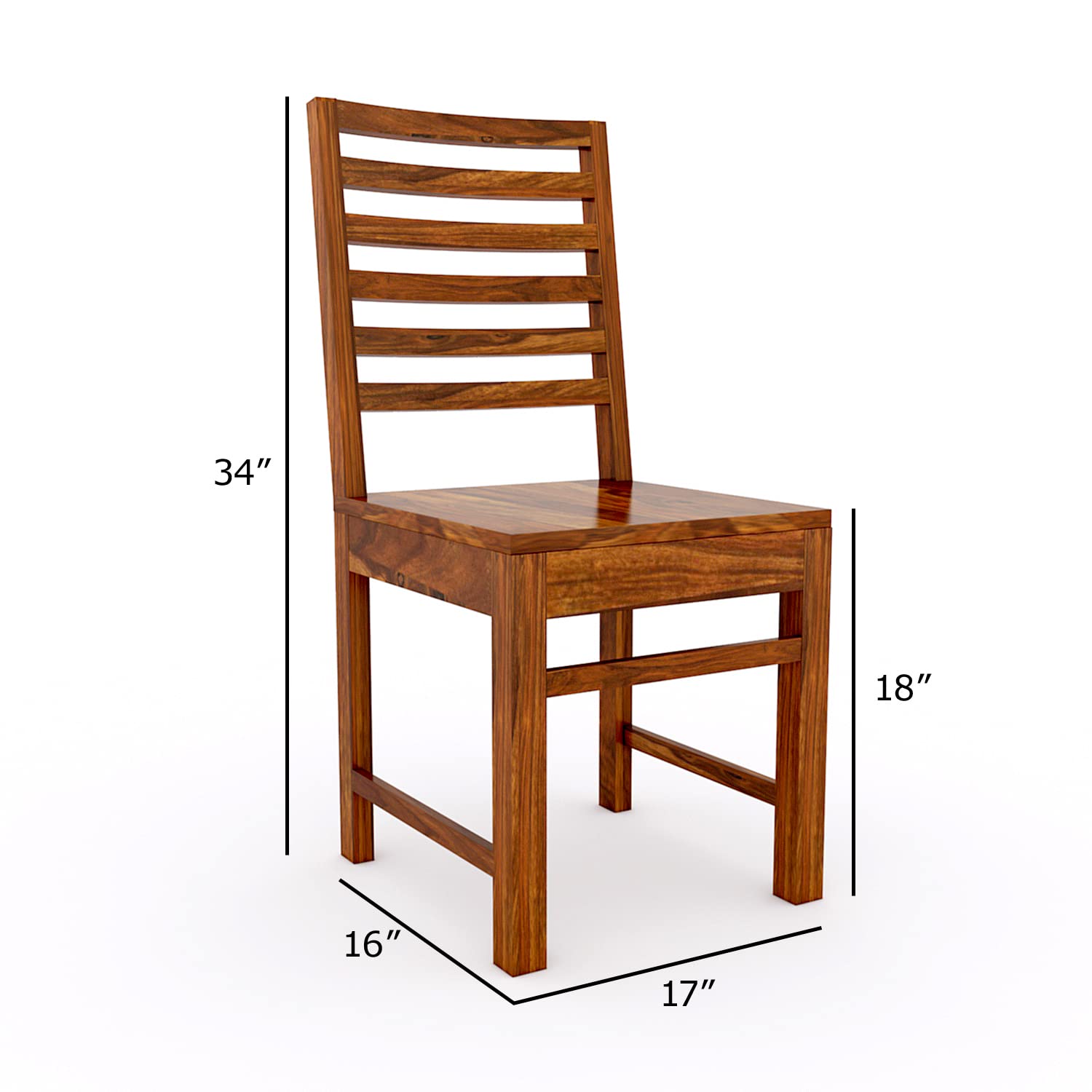 Premium Sheesham Wood Dining Table(45x30) with 2 Chairs | 2 Seater Dining Set | Wooden Dining Table with Chair | Dining Room Furniture