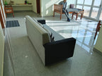 Sheesham Wood 3 Seater Sofa for Living Room | Fabric 3 Seater Sofa Set | Sofa for Home & Office