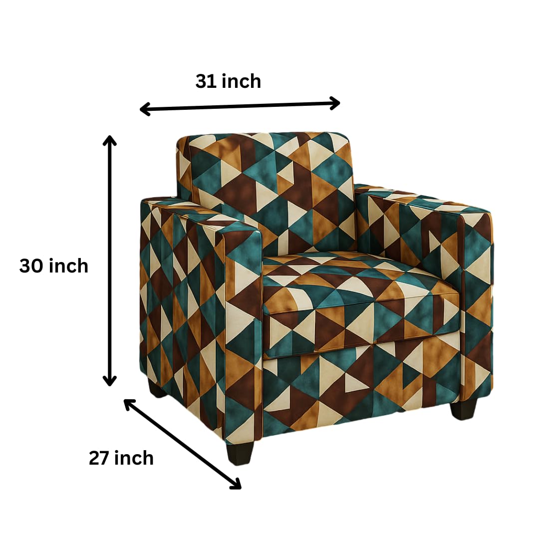 5 Seater Fabric Sofa Set for Living Room Furniture | 3+1+1 Sofa Set for Home & Office