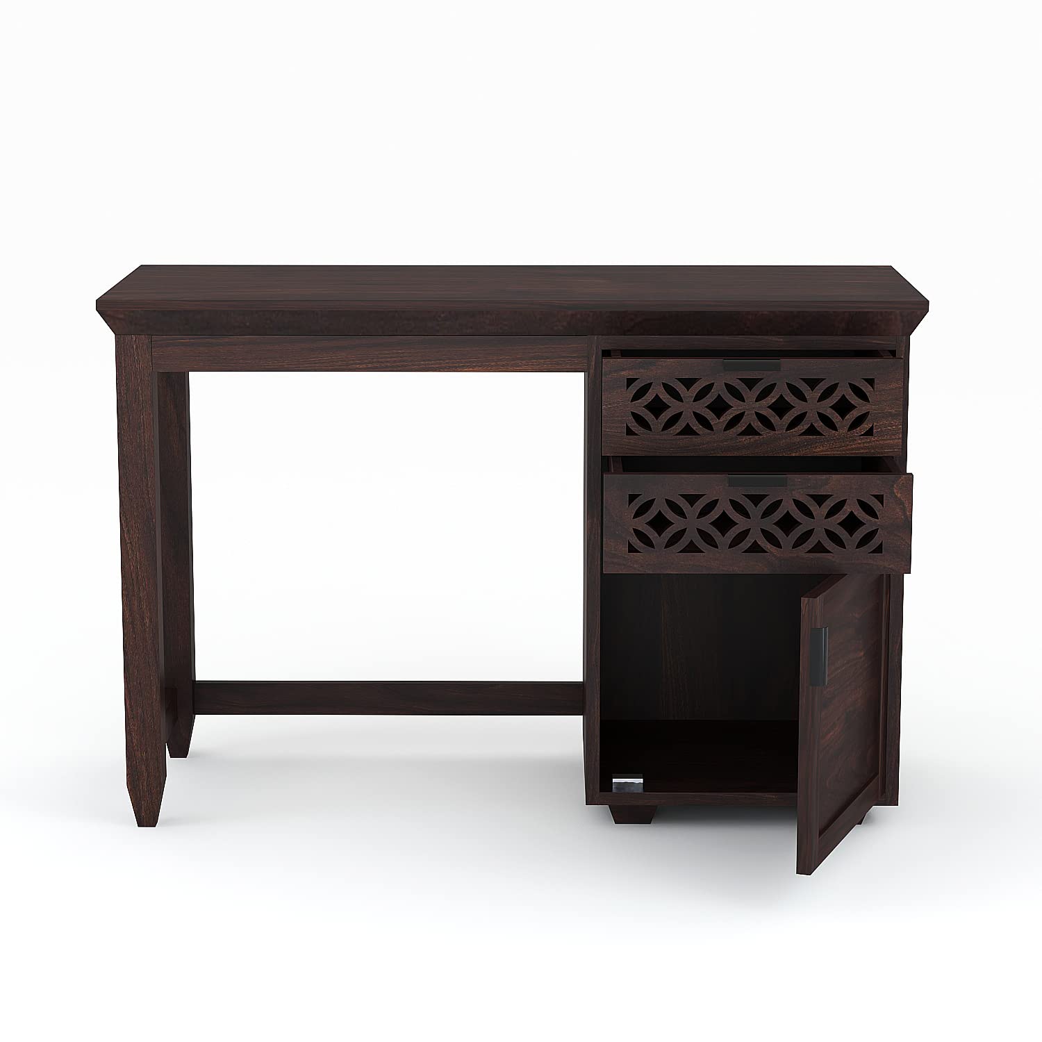 Solid Sheesham Wood Wooden Office Table & Chair Set