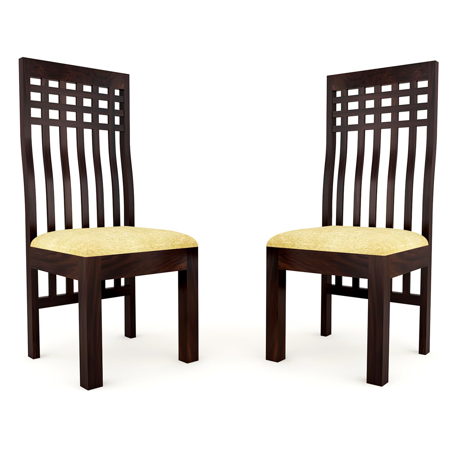 Modern Home Furniture | Solid Wood Dining Chair Set of 2 | Study & Multipurpose Chair for Home & Office