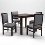 Premium Dining Room Furniture Wooden Dining Table with 4 Chairs Solid Wood 4 Seater Dining Set