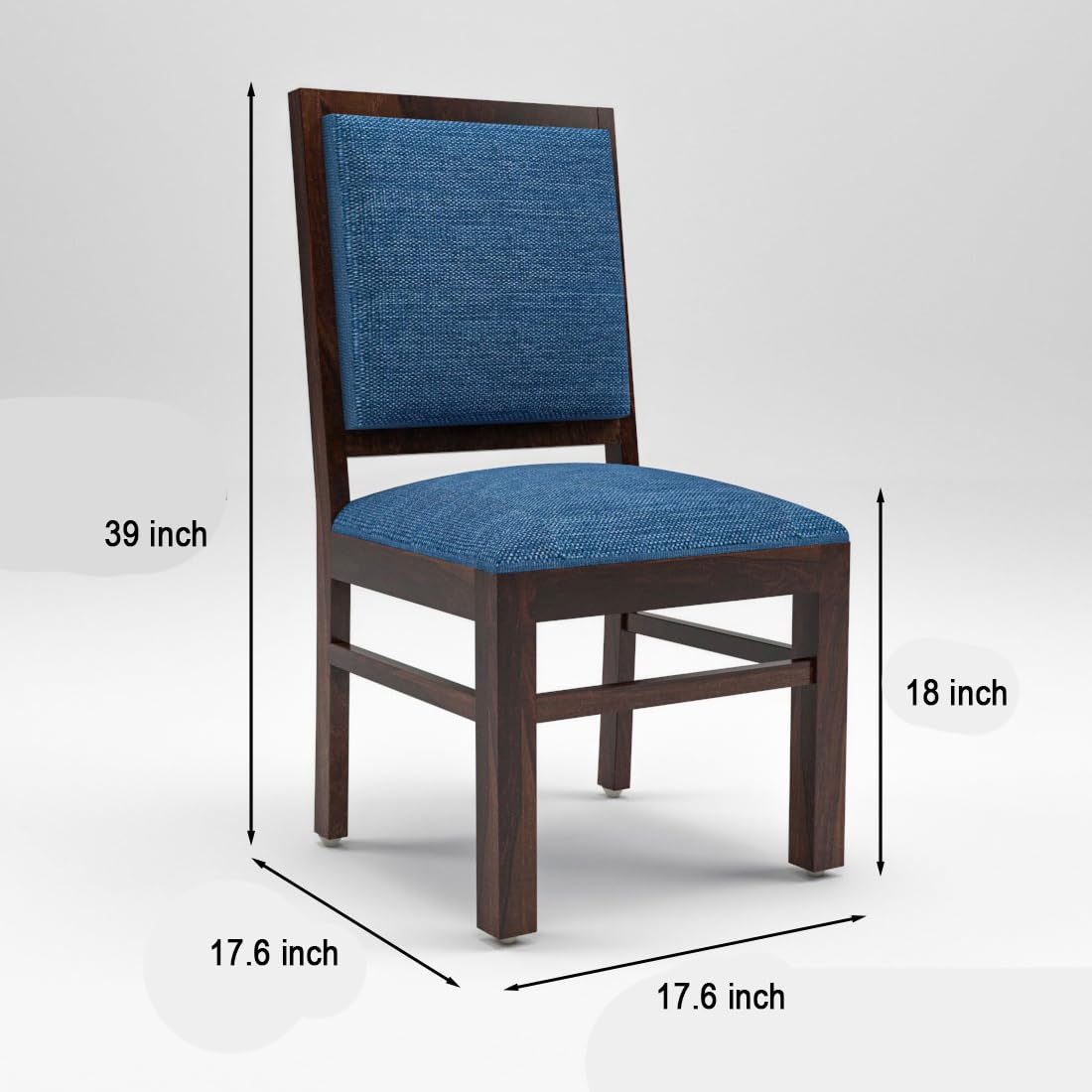 Premium Sheesham Wood Dining Table (34x34) with 4 Chairs | 4 Seater Dining Set | Wooden Dining Table with Chair | Dining Room Furniture