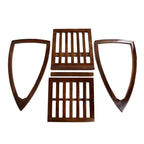 Sheesham Wood Rocking Chair for Adults, Wooden Rocking Chair, Walnut Finish