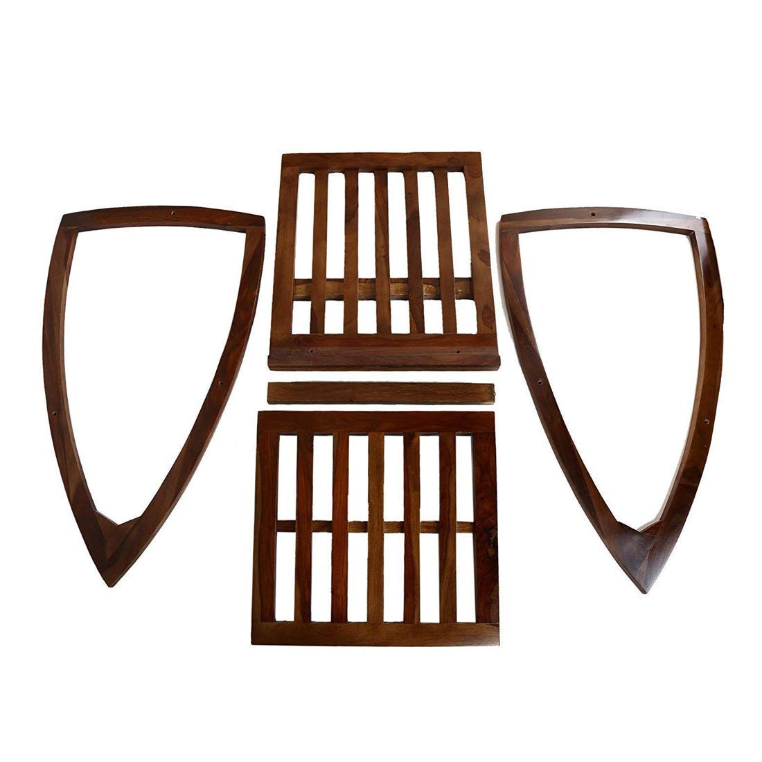 Sheesham Wood Rocking Chair for Adults, Wooden Rocking Chair, Walnut Finish