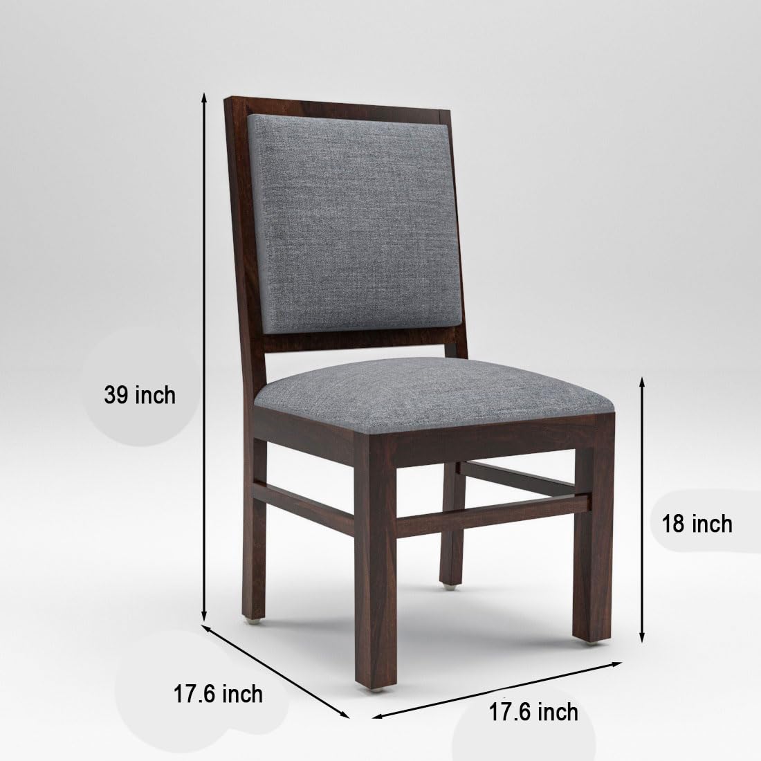Premium Sheesham Wood Dining Table (34x34) with 4 Chairs | 4 Seater Dining Set | Wooden Dining Table with Chair | Dining Room Furniture