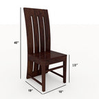 Premium Dining Room Furniture Wooden Dining Table with 4 Chairs & 1 Bench Solid Wood 6 Seater Dining Set