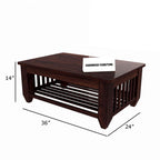Premium Sheesham Wood Coffee Table for Living Room | Solid Wood Coffee Table, Center Table, Tea Table | Wooden Coffee Table | Best Furniture for Home