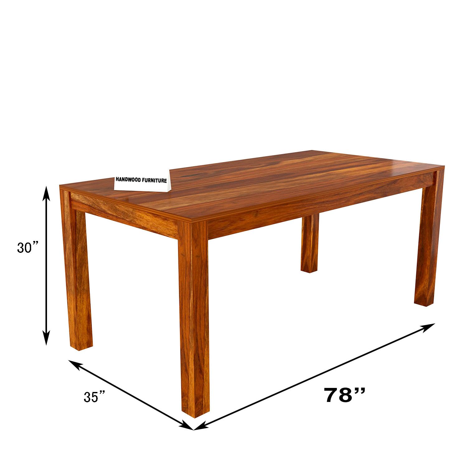 Sheesham Wood Dining Table (78x35) with 8 Chairs | 8 Seater Dining Set | Wooden Dining Table with Chair | Dining Room Furniture