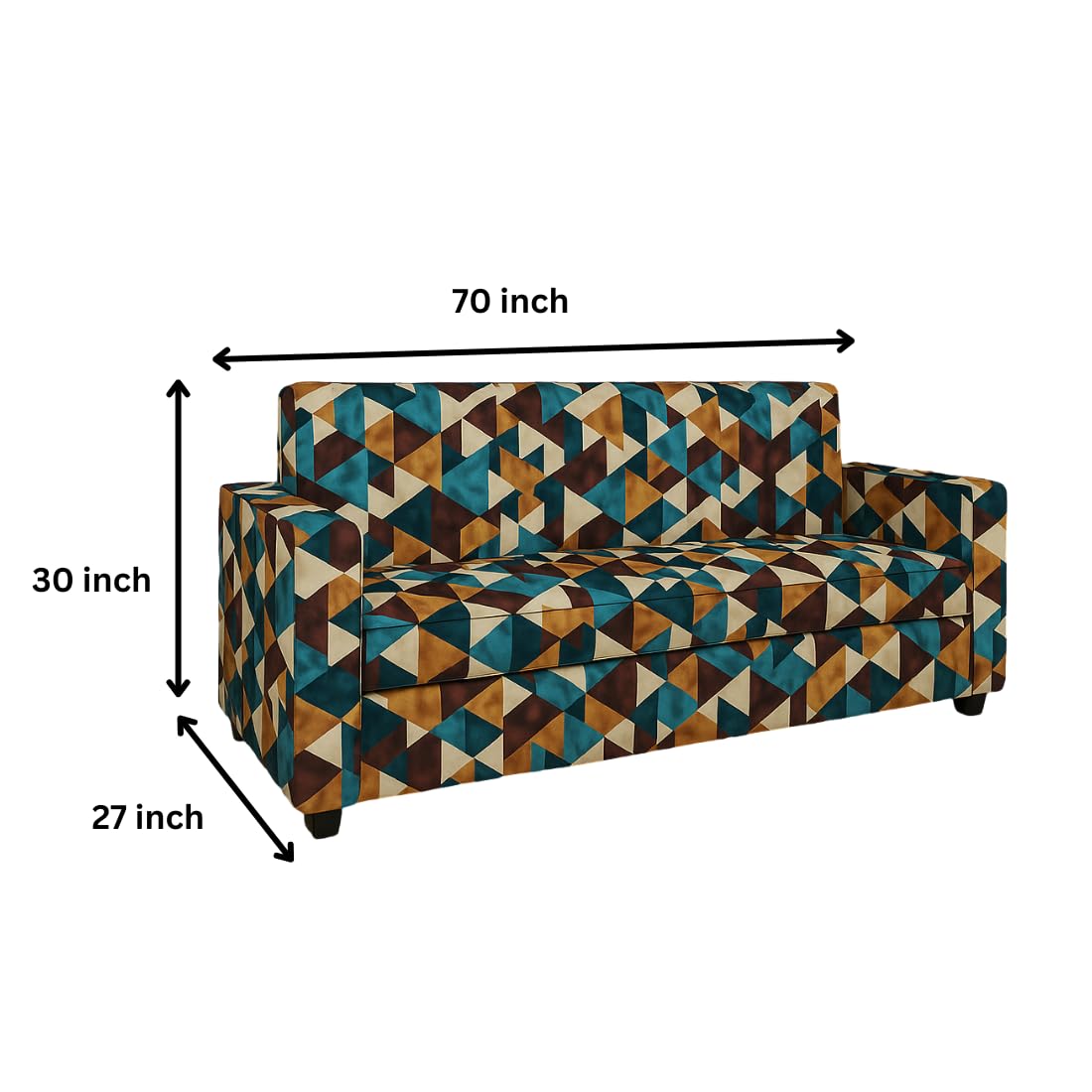5 Seater Fabric Sofa Set for Living Room Furniture | 3+1+1 Sofa Set for Home & Office