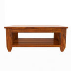 Solid Wood 4 Seater Wooden Sofa Set for Living Room Furniture 4 Seater 2+2 Fabric Sofa Set with Center Table