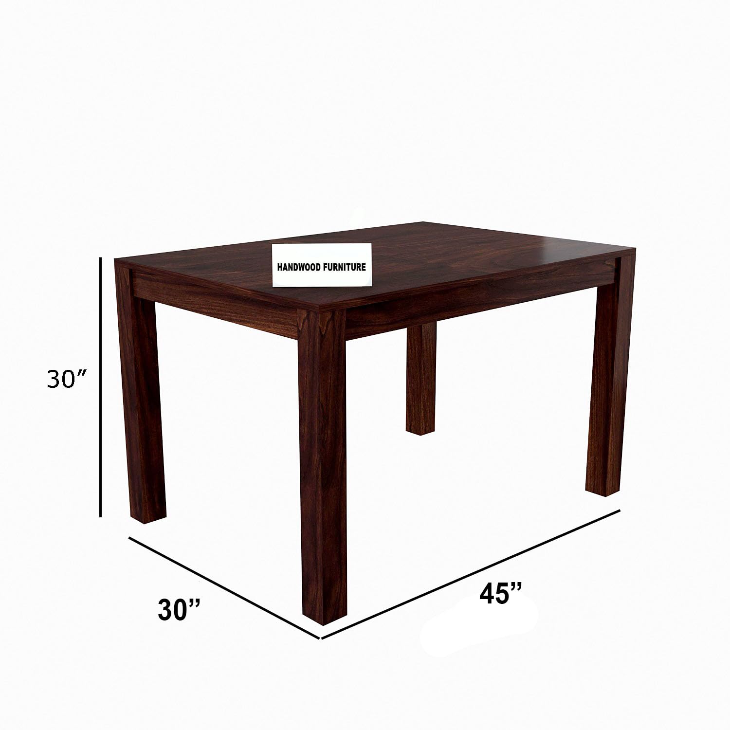 Premium Sheesham Wood Dining Table (45x30) with 4 Chairs | 4 Seater Dining Set | Wooden Dining Table with Chair | Dining Room Furniture