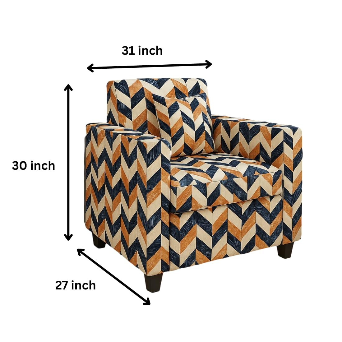 5 Seater Fabric Sofa Set for Living Room Furniture | 3+1+1 Sofa Set for Home & Office