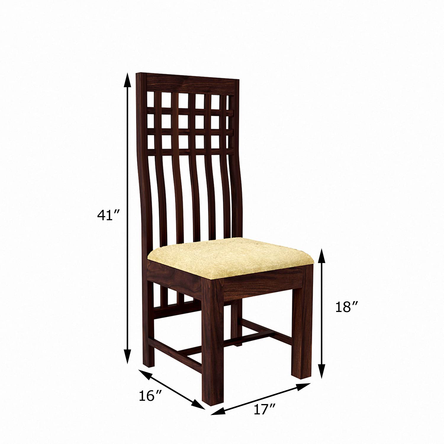Premium Sheesham Wood Dining Table (45x30) with 4 Chairs | 4 Seater Dining Set | Wooden Dining Table with Chair | Dining Room Furniture
