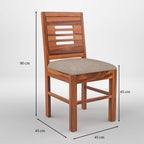 Premium Sheesham Wood Dining Table(45x30) with 4 Chairs | 4 Seater Dining Set | Wooden Dining Table with Chair